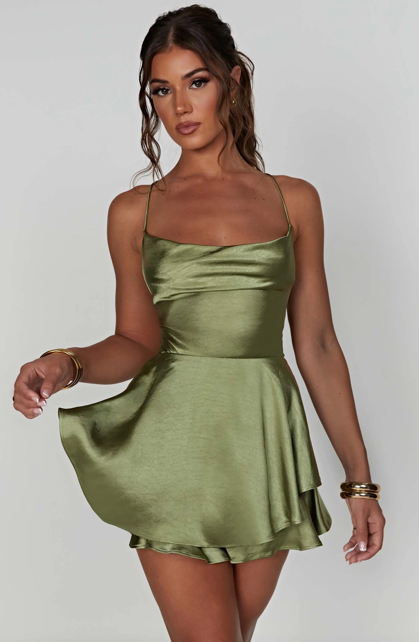Emilia | Satin Mini Dress Zendoo.de