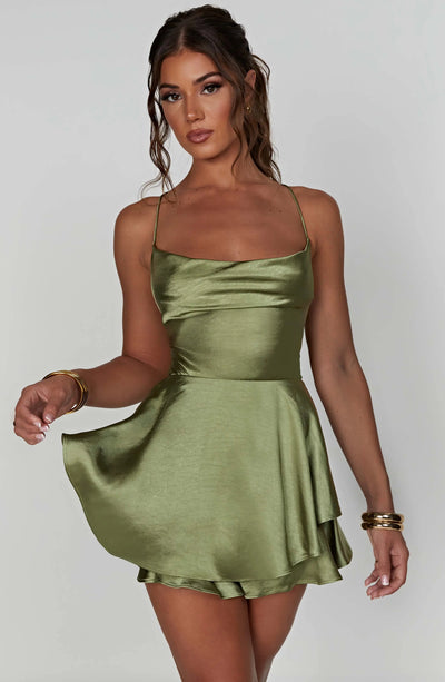 Emilia | Satin Mini Dress Zendoo.de