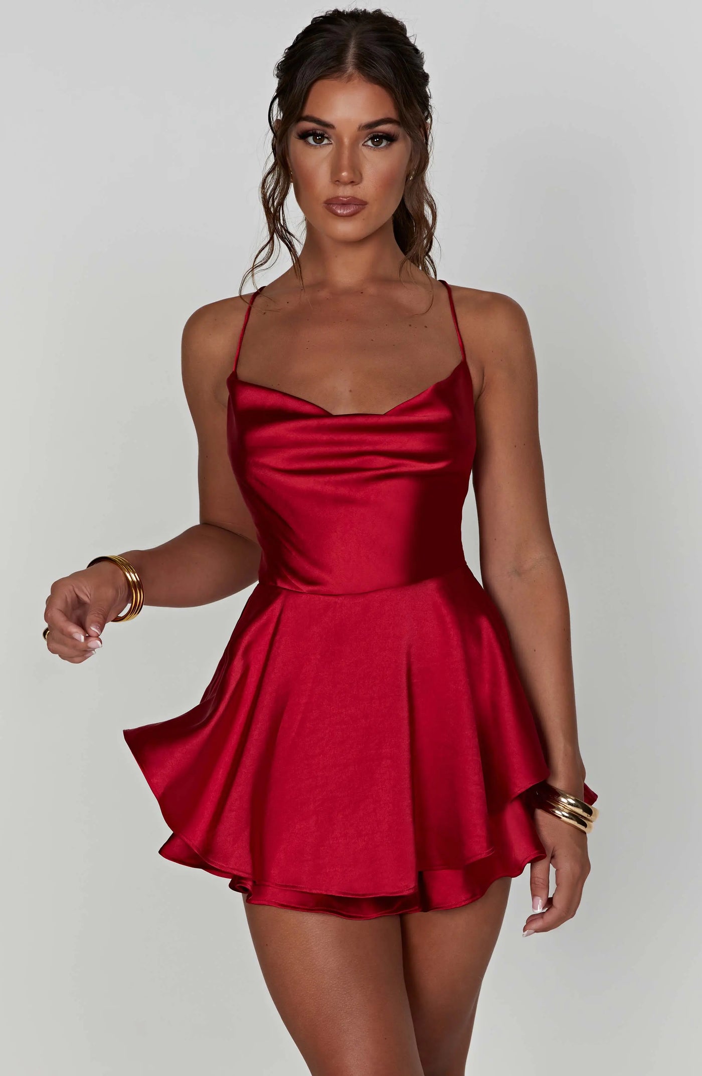 Emilia | Satin Mini Dress Zendoo.de