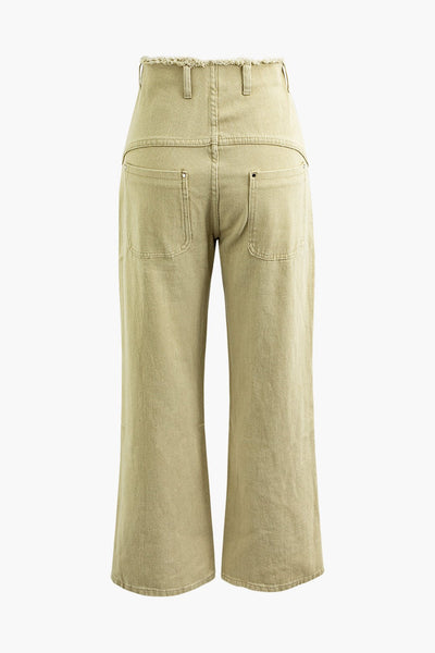 Paulina | Trendy Cord-Hose mit weitem Bein