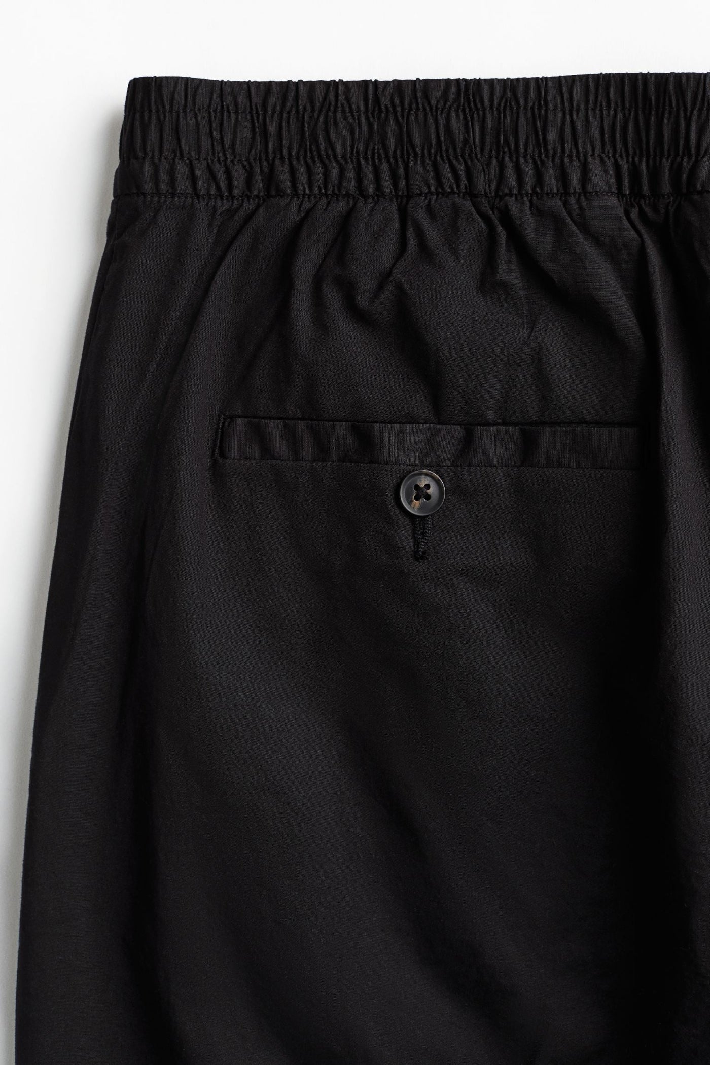 Francesco | Herren-Chinohose in Schwarz mit Kordelzug