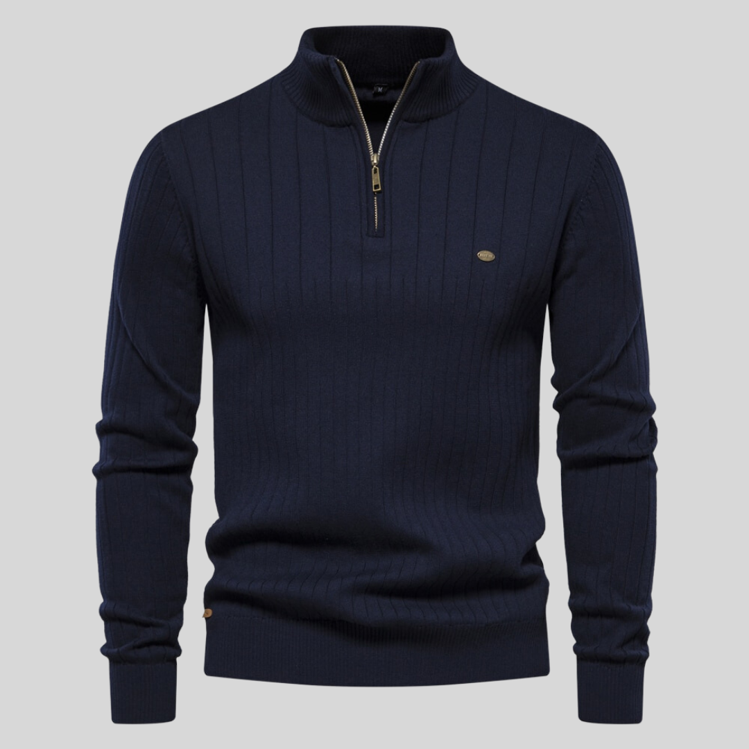 Steven | Strickpullover mit Reißverschluss