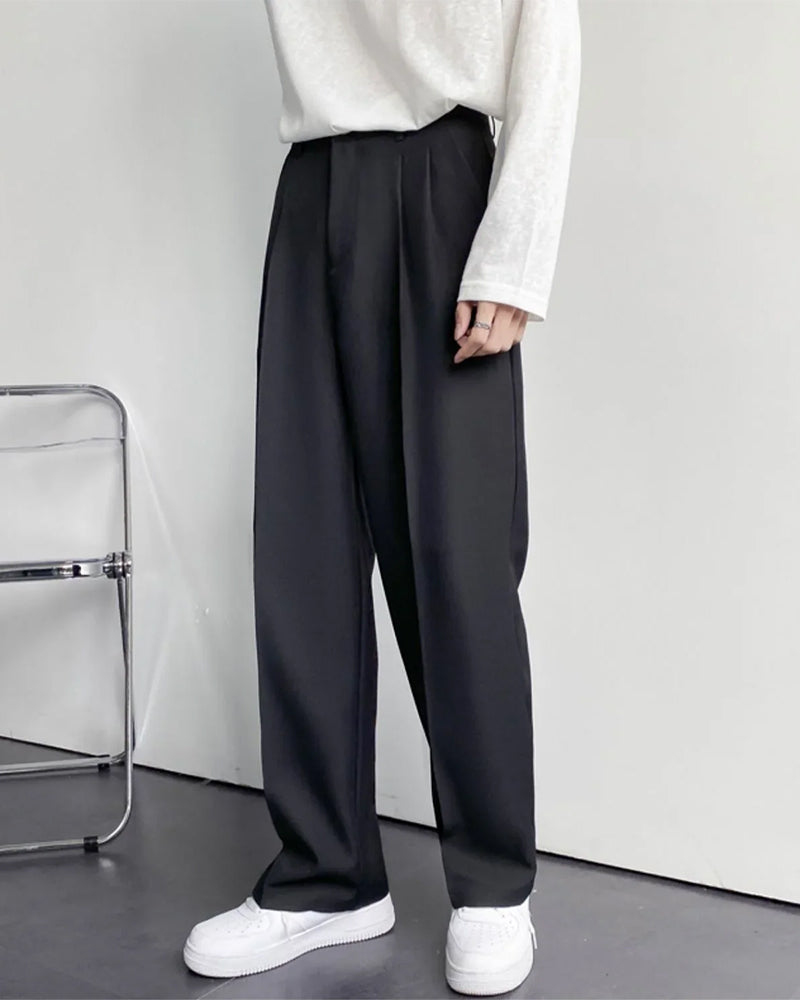 Enzo | High-Waist mit weitem Bein Anzughose