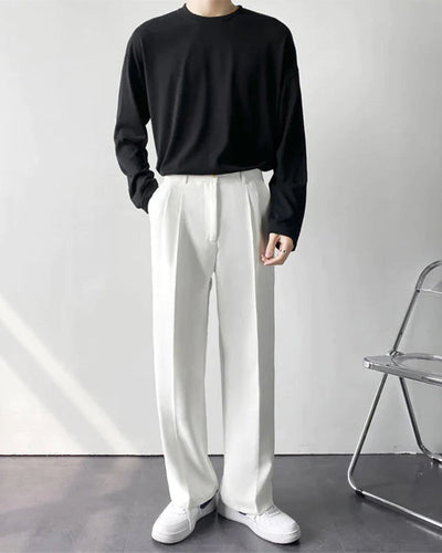 Enzo | High-Waist mit weitem Bein Anzughose