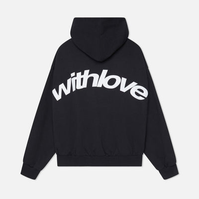 Oversized Hoodie mit „With Love“-Print
