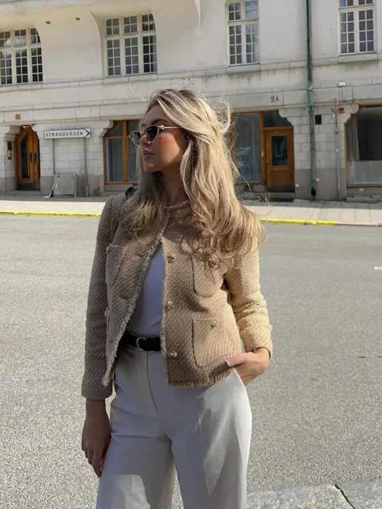 Selene | Elegante Tweed-Kurzjacke Zendoo.de