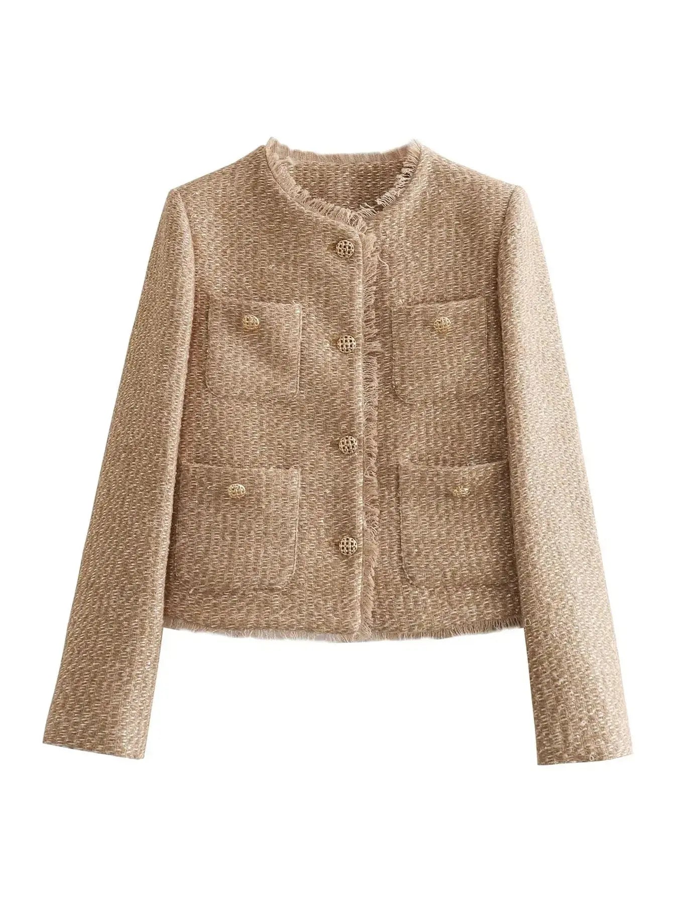 Selene | Elegante Tweed-Kurzjacke Zendoo.de