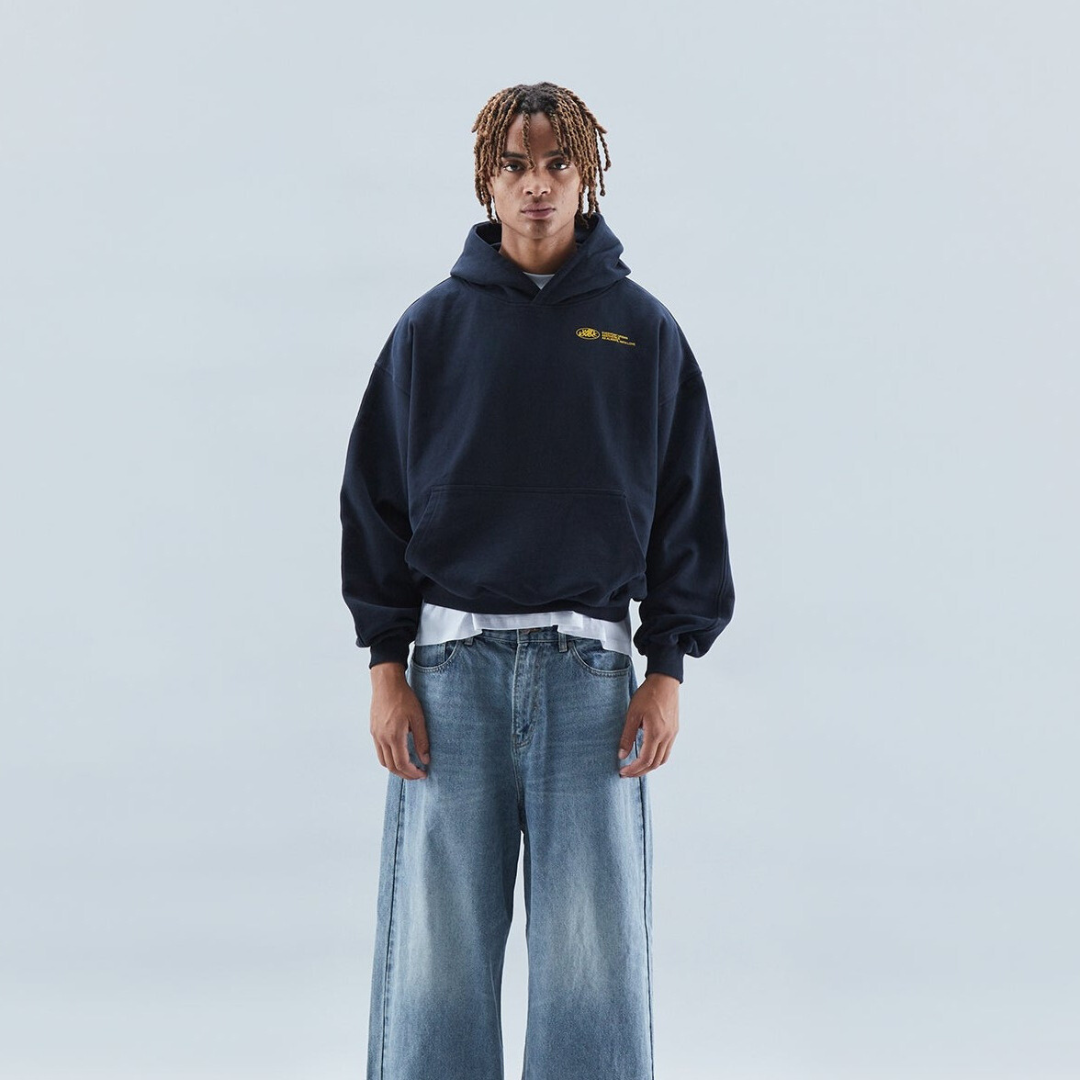 Oversized Hoodie mit „With Love“-Print