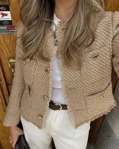 Selene | Elegante Tweed-Kurzjacke Zendoo.de