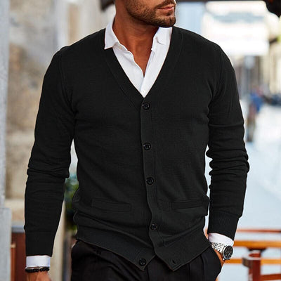 Stefan | Comfort Herren Strickjacke