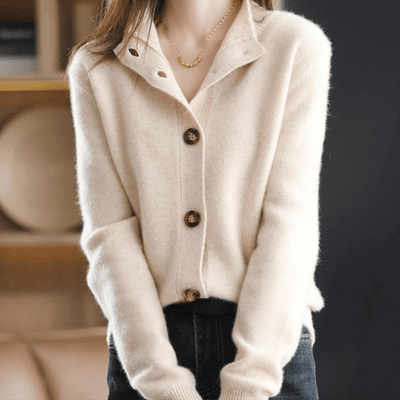Anny | Luxuriöse Kaschmir-Strickjacke