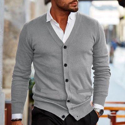 Stefan | Comfort Herren Strickjacke