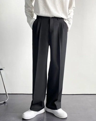 Enzo | High-Waist mit weitem Bein Anzughose
