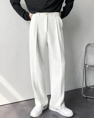 Enzo | High-Waist mit weitem Bein Anzughose