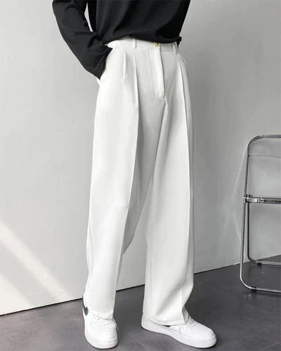 Enzo | High-Waist mit weitem Bein Anzughose