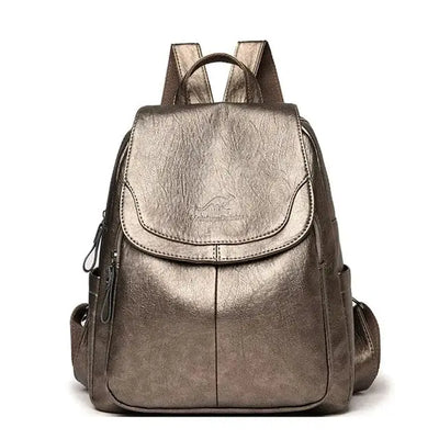 Maya| Anti-Diebstahl Rucksack aus Leder Zendoo.de