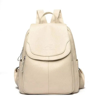 Maya| Anti-Diebstahl Rucksack aus Leder Zendoo.de