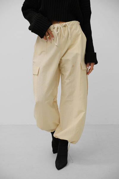 Ava | Damen Cargo-Jogger in Gelb