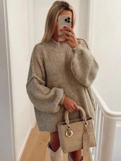 Jana | Gemütlicher Übergroßer Herbstpullover Zendoo.de