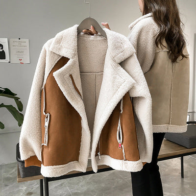 Viktoria | Eleganter Wintermantel aus Wildleder für Damen