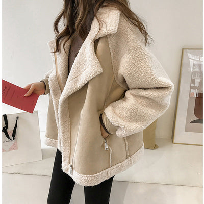 Viktoria | Eleganter Wintermantel aus Wildleder für Damen