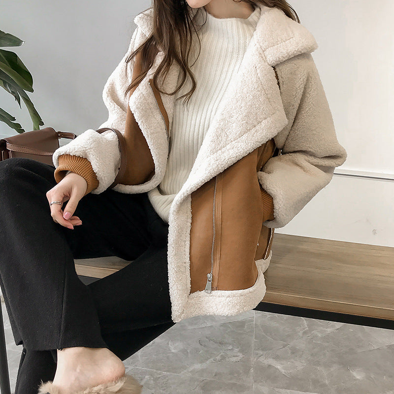Viktoria | Eleganter Wintermantel aus Wildleder für Damen