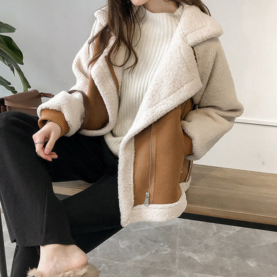 Viktoria | Eleganter Wintermantel aus Wildleder für Damen