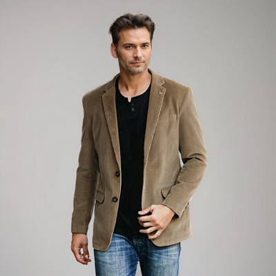 Austin | Cord-Blazer für Herren – Klassische Eleganz in Braun