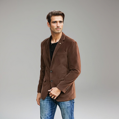 Austin | Cord-Blazer für Herren – Klassische Eleganz in Braun