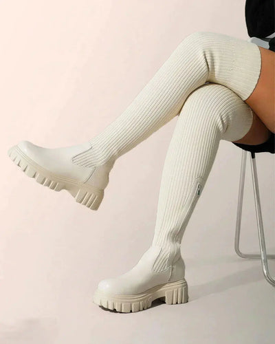Charlotte | Stretch Strickstiefel Zendoo.de