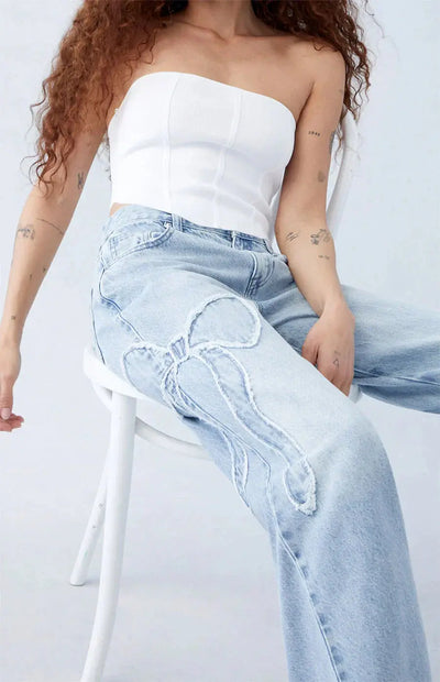 Yasmin | Bow Baggy Jeans Zendoo.de
