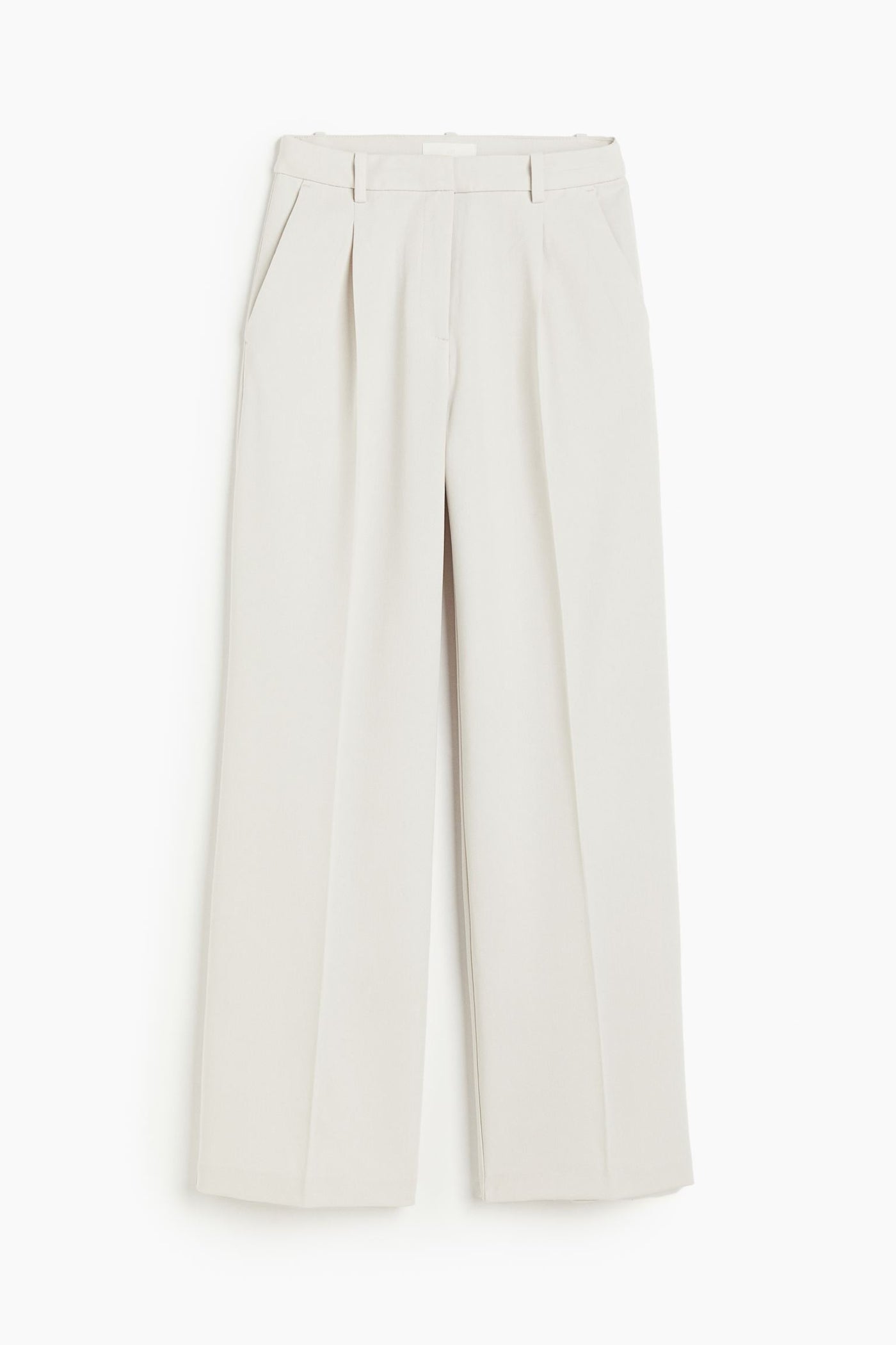 Weite Damenhose mit Bundfalten und geradem Schnitt