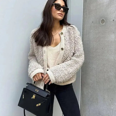 Christa | Gemütlicher Teddy-Cardigan Zendoo.de