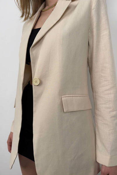 Saskia | Modischer Leinenblazer