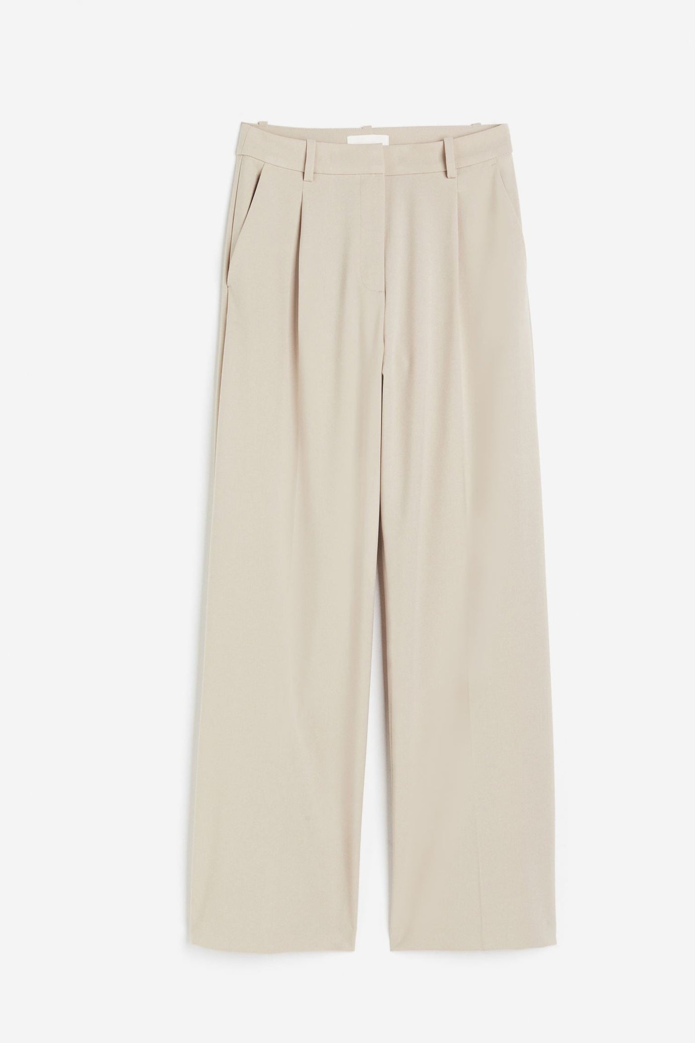 Weite Damenhose mit Bundfalten und geradem Schnitt
