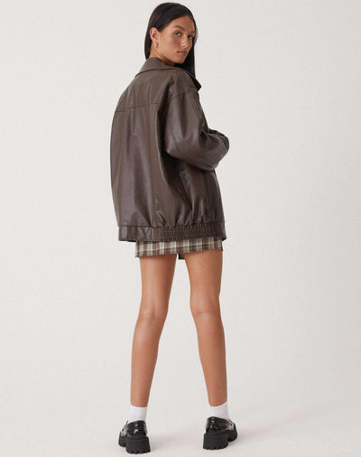 Sophia | Oversized PU-Lederjacke Damen – Modischer Look, Hochwertiges Kunstleder