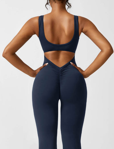 Sienna | Rückenfreier Flare-Jumpsuit
