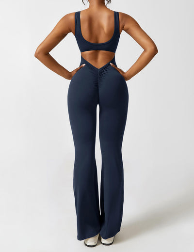 Sienna | Rückenfreier Flare-Jumpsuit
