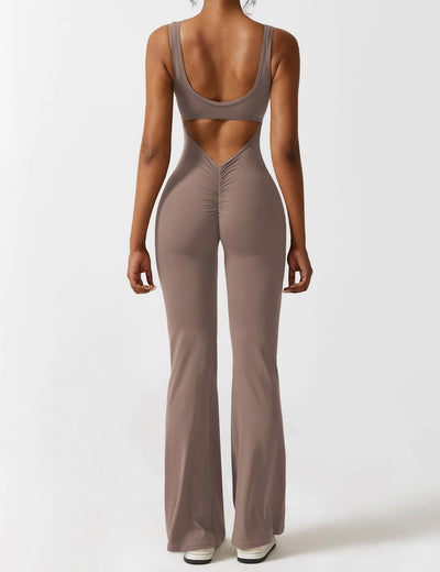 Sienna | Rückenfreier Flare-Jumpsuit